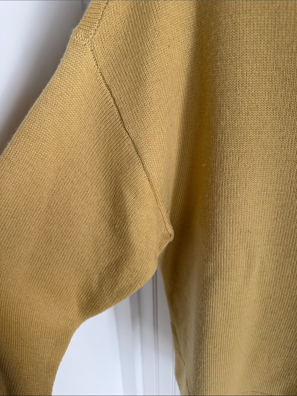 Wilfred Aritzia Cyprie Merino Wool Pale Yellow Sweater - Picture 4 of 8